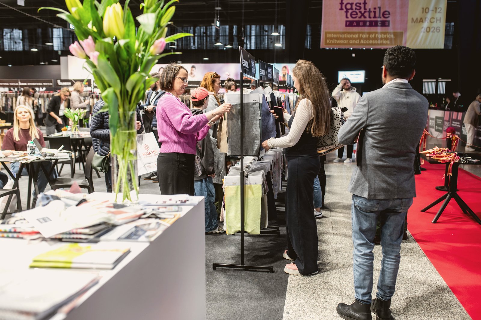 Exhibitors and visitors