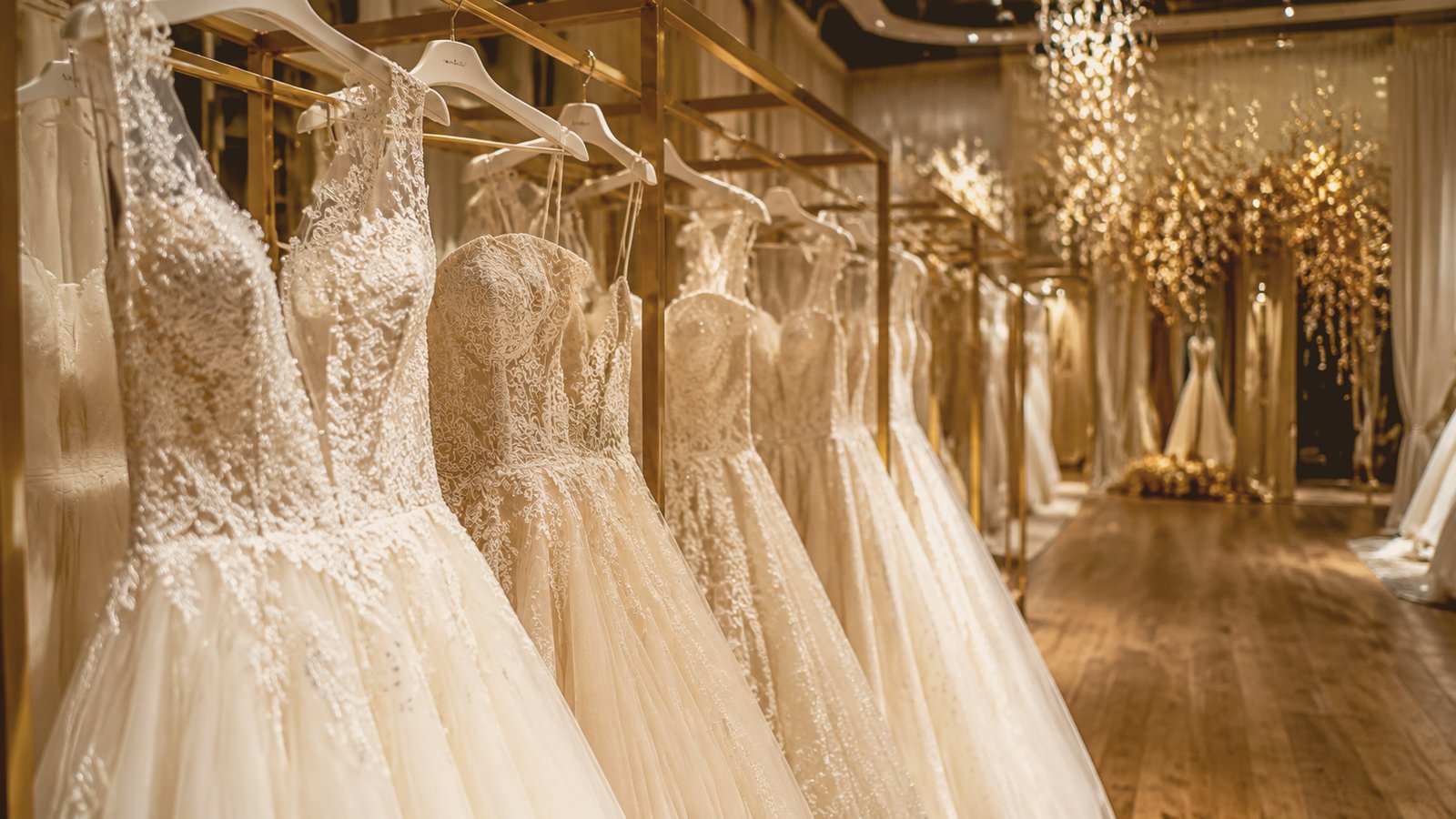 Wedding dress display