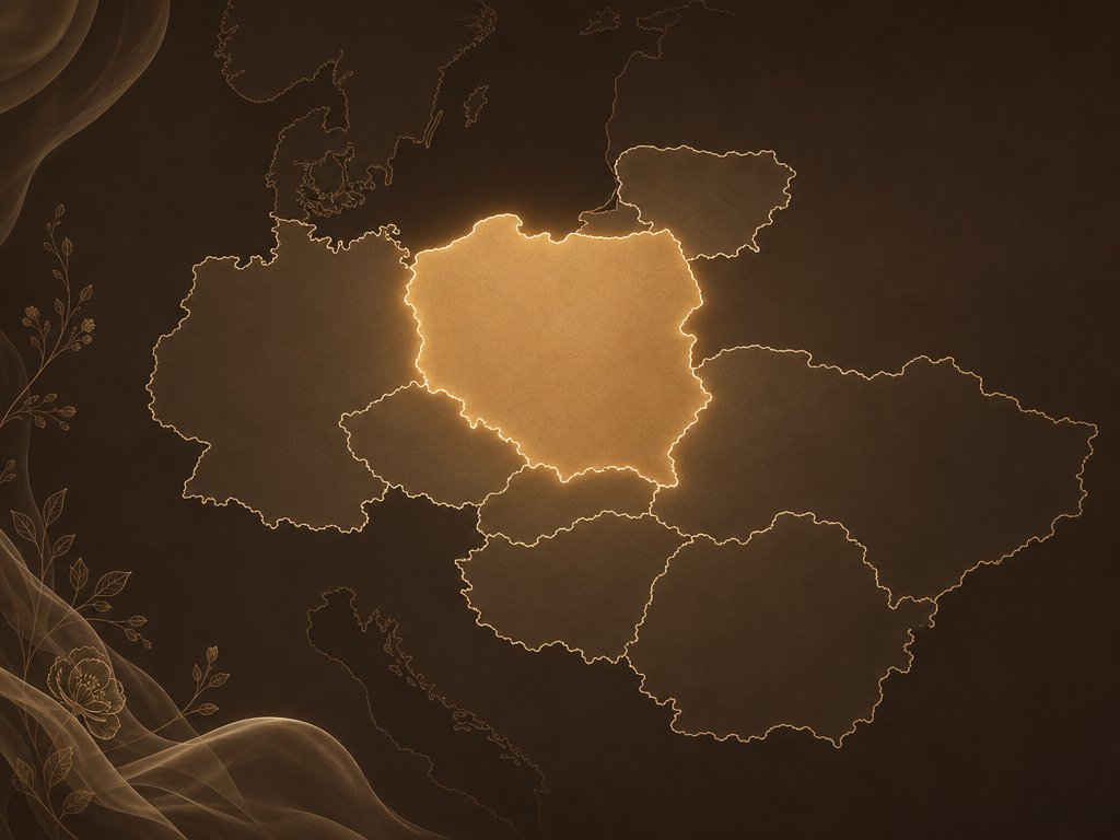 Mapa Europy Srodkowej